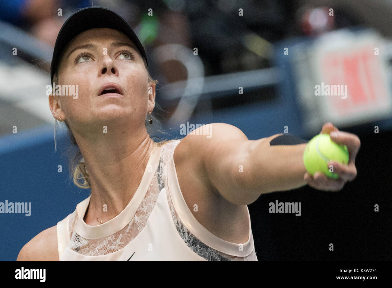 Maria Sharapova (RUS) competono al 2017 US Open Tennis championships Foto Stock