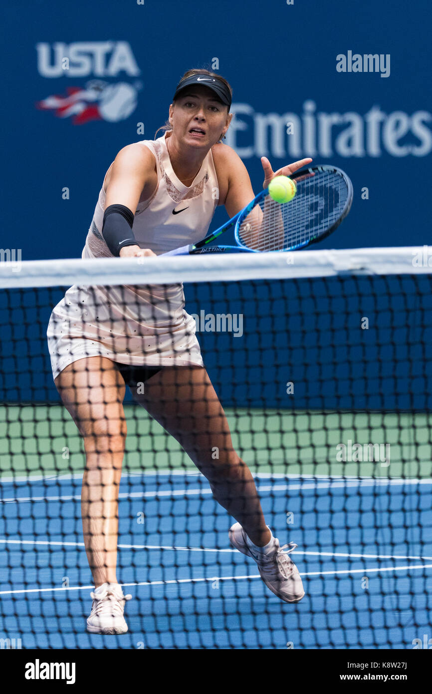 Maria Sharapova (RUS) competono al 2017 US Open Tennis championships Foto Stock