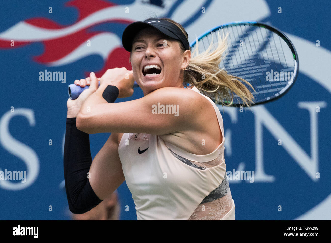 Maria Sharapova (RUS) competono al 2017 US Open Tennis championships Foto Stock