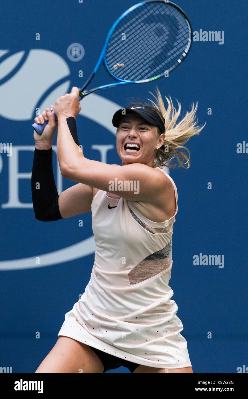 Maria Sharapova (RUS) competono al 2017 US Open Tennis championships Foto Stock