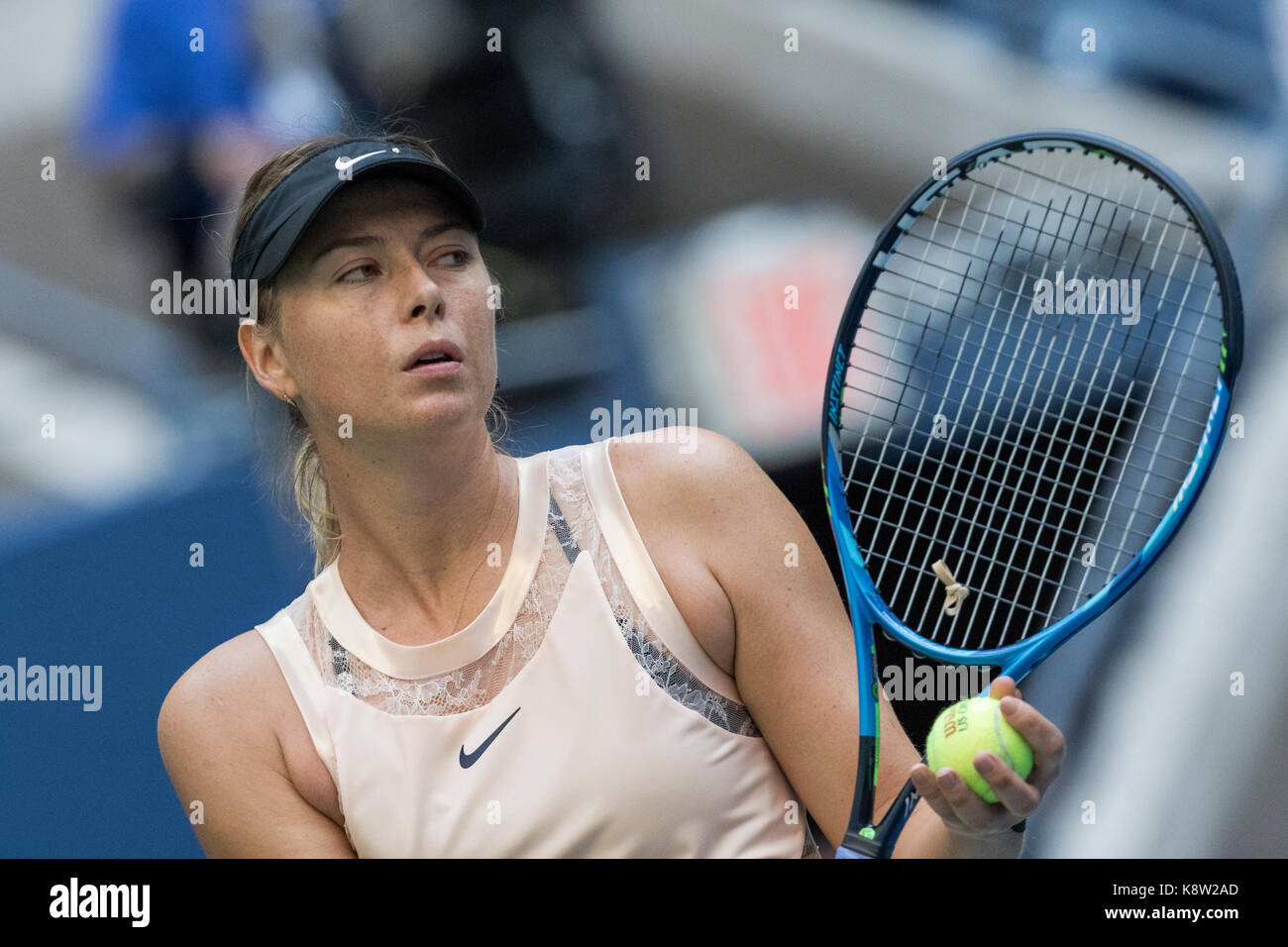 Maria Sharapova (RUS) competono al 2017 US Open Tennis championships Foto Stock