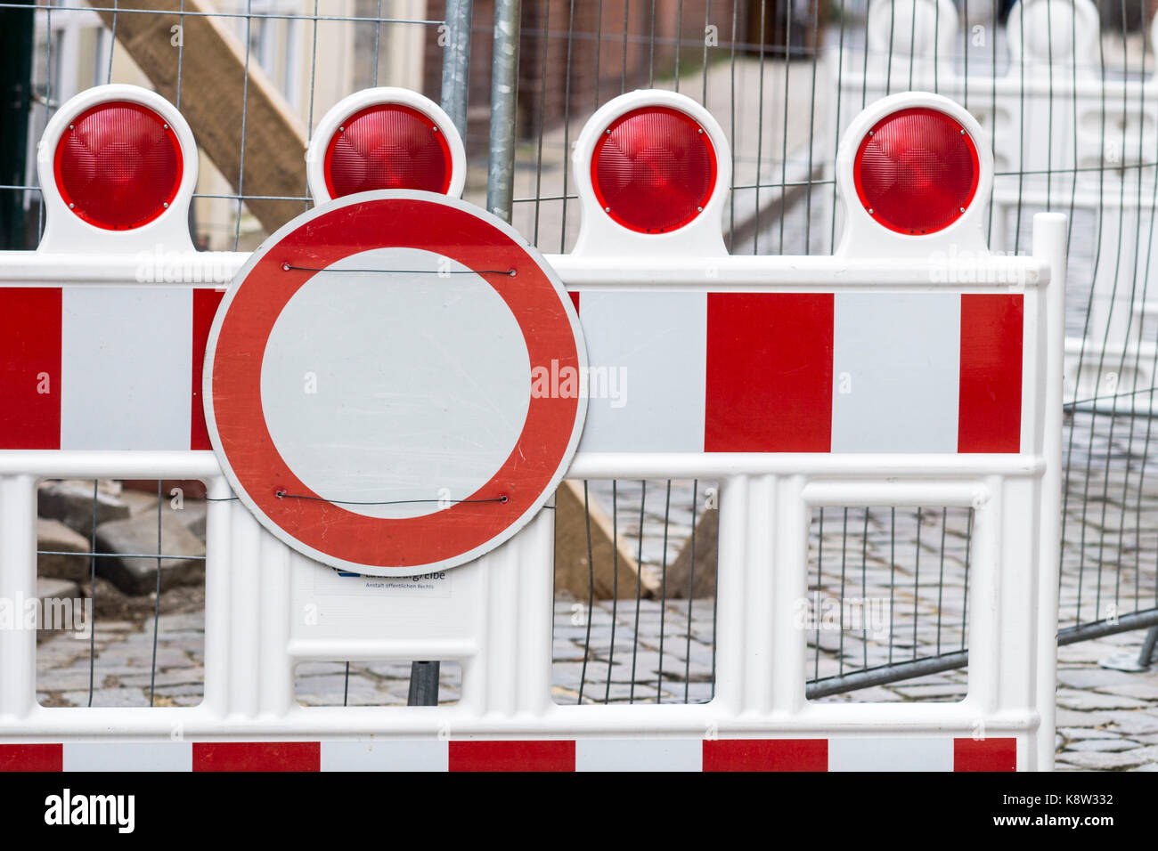 Barriera di costruzione Foto Stock