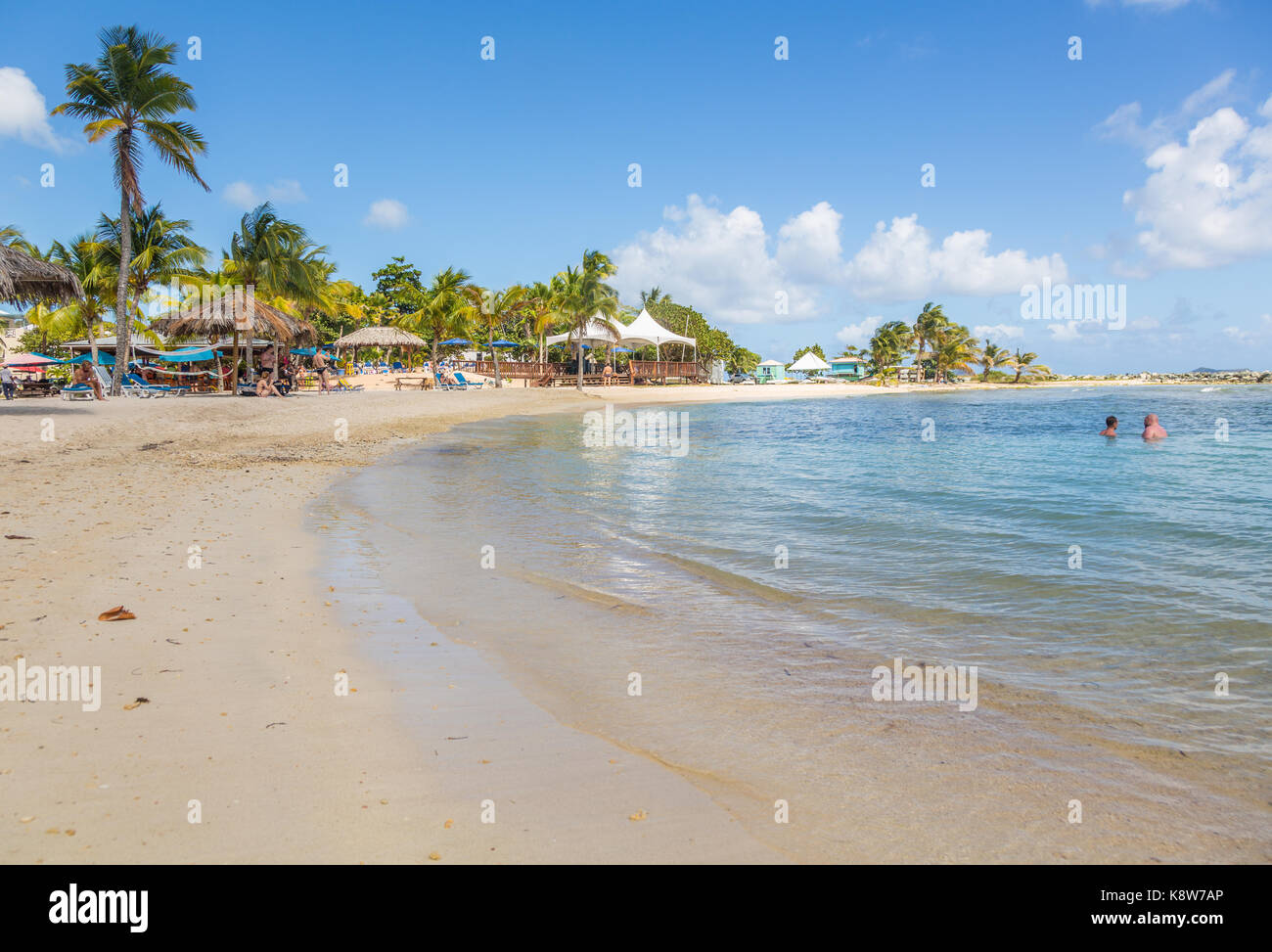 La spiaggia di nanny cay, Isole Vergini britanniche Foto Stock