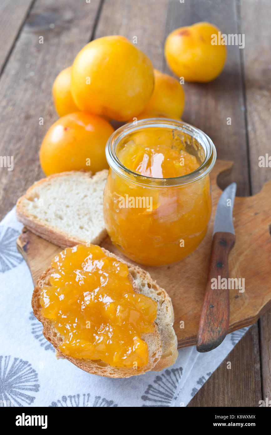 Marmellata di albicocche Foto Stock