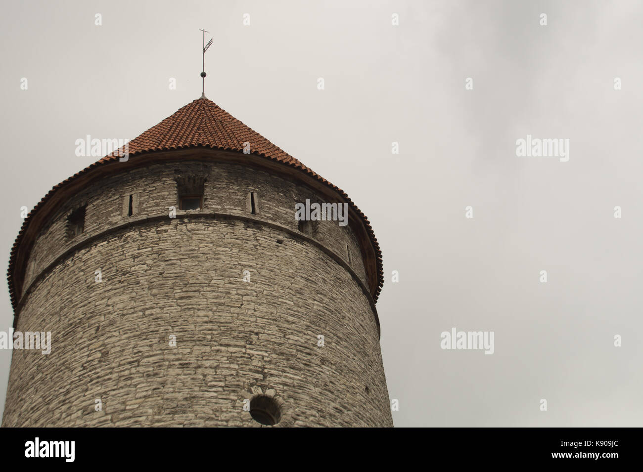 Il vecchio castello torre Tallinn Estonia Foto Stock