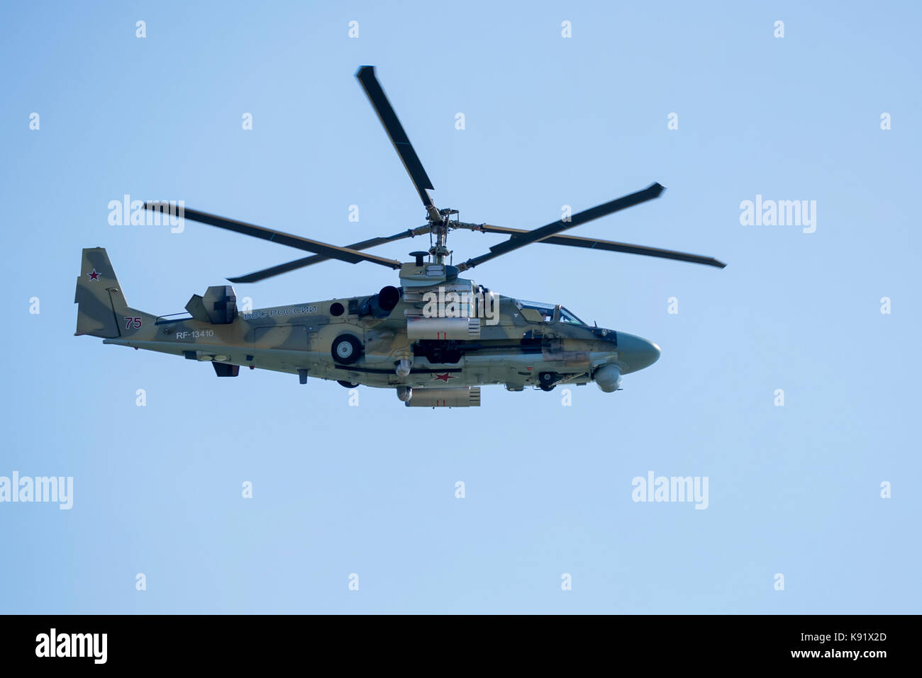 Rostov-on-Don, in Russia - agosto, 2017: Kamov Ka-52 Foto Stock
