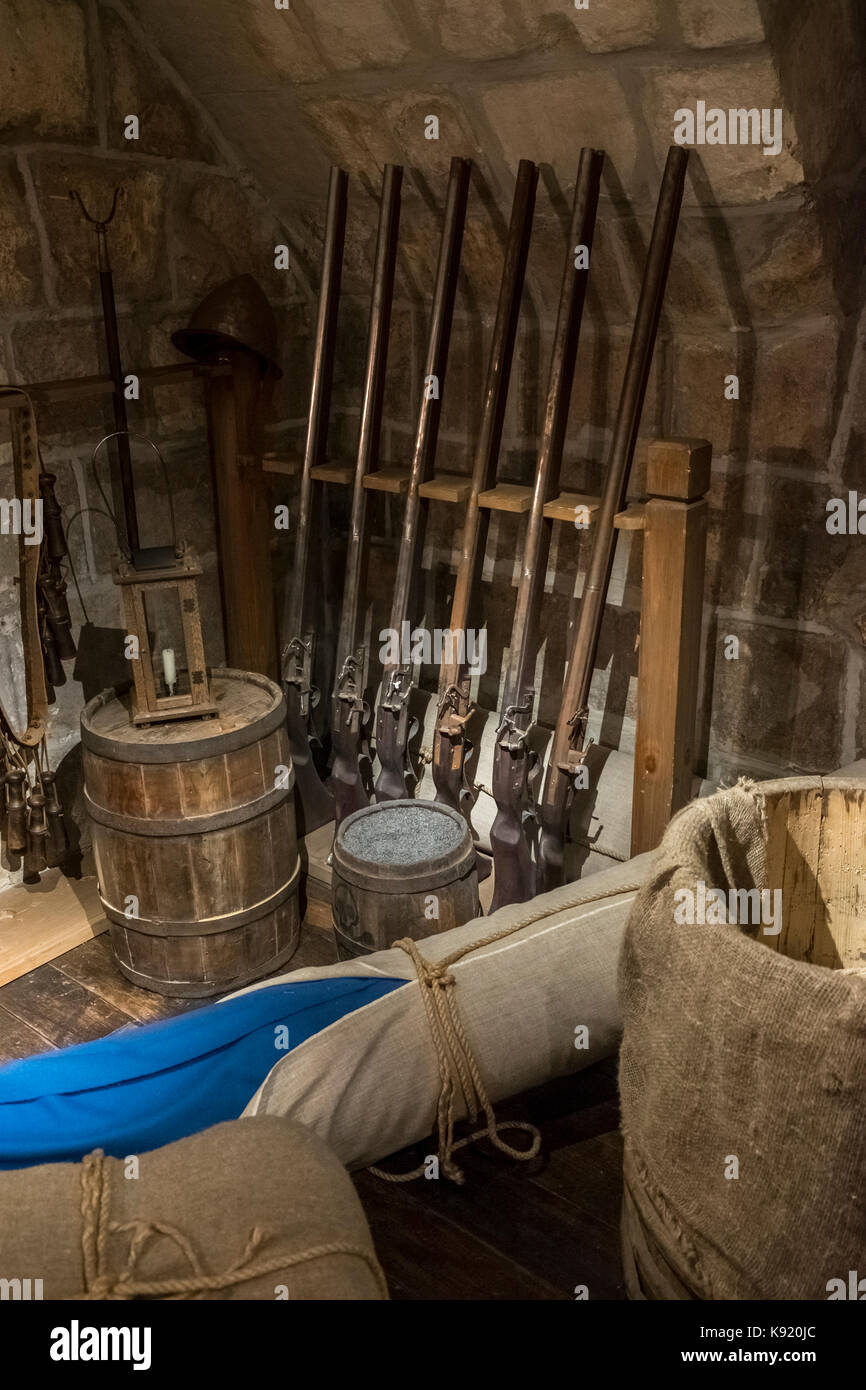 Esempio merci introdotte dalla British cinquecento ai commercianti di Mosca, visualizzato in inglese antico Museo della Corte a Mosca, Russia Foto Stock