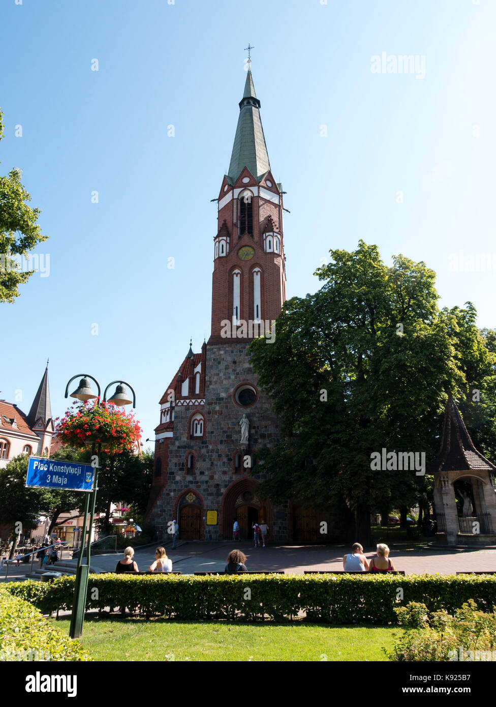 La Chiesa di San Giorgio, Sopot, costa baltica, Polonia. Foto Stock