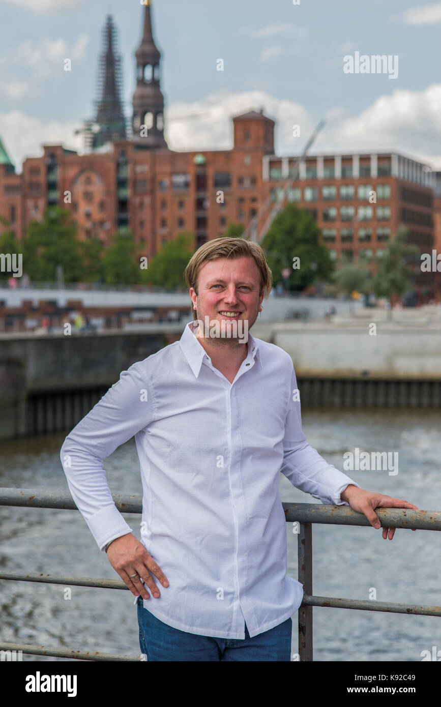 Il tedesco stelle Michelin Chef Kevin Fehling La Table, Amburgo Foto Stock