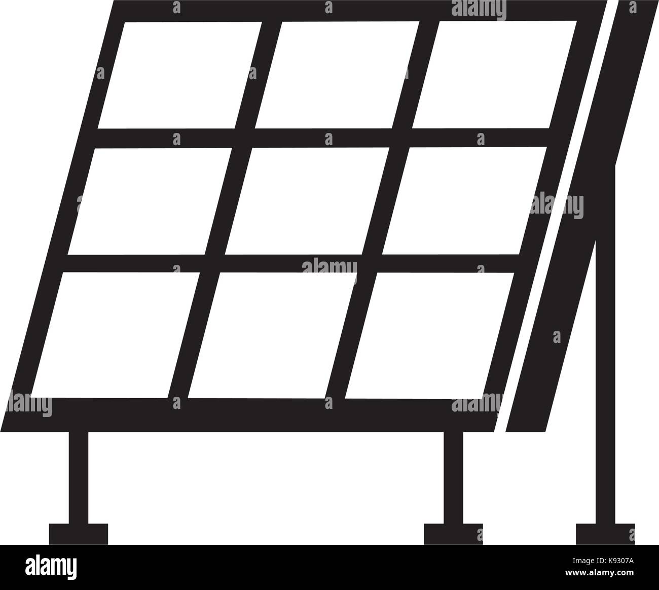 Pannello solare tecnologie moderne fonti di energia alternative Illustrazione Vettoriale