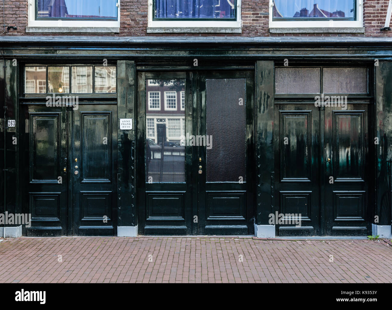 Casa di Anna Frank, Amsterdam Foto Stock
