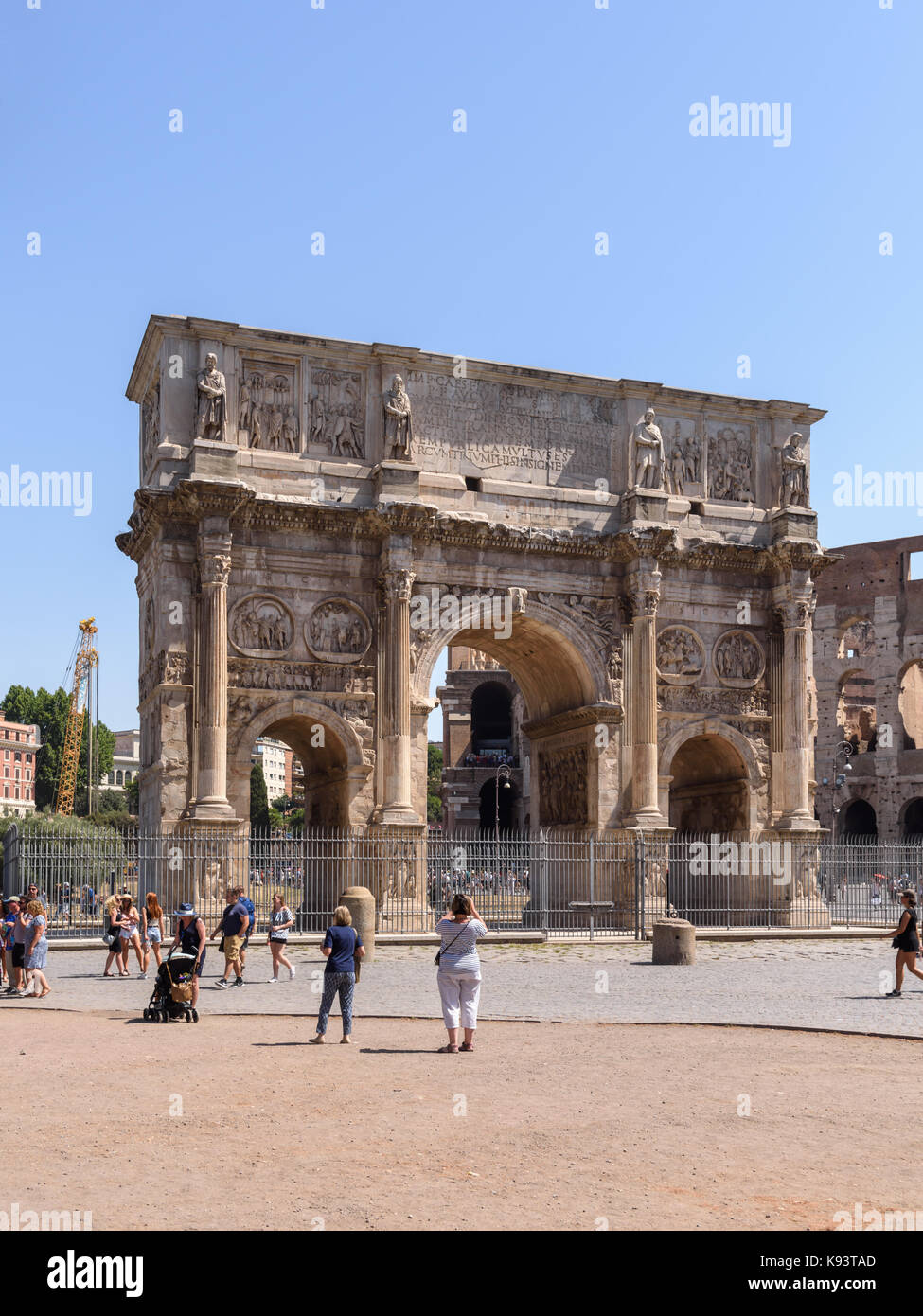 Arco di Costantino, Roma, Italia Foto Stock