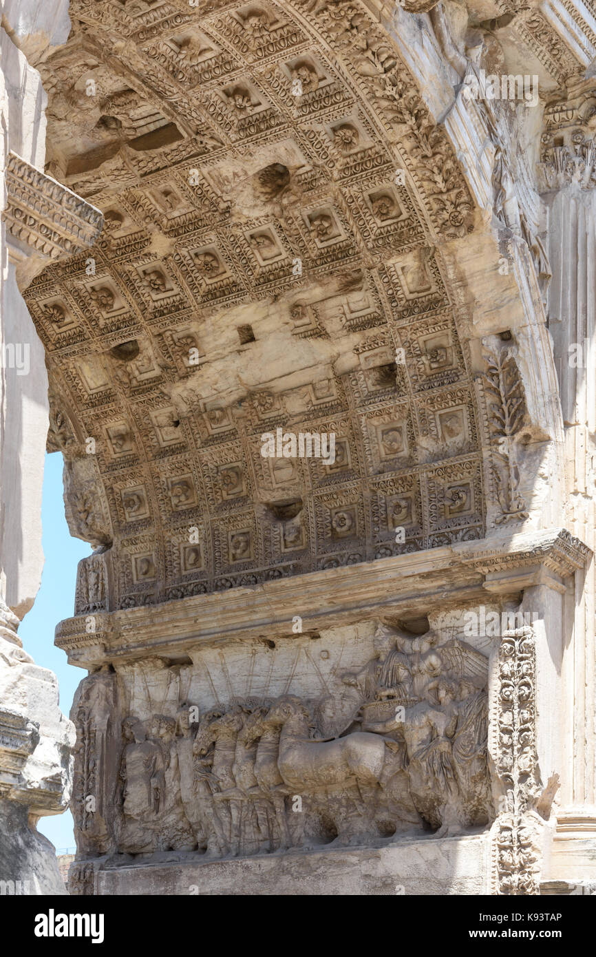 Arco di Tito, l Arco di Tito, Roma, Italia Foto Stock