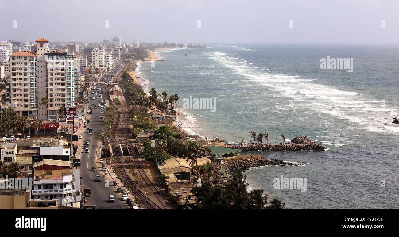 Costa della capitale Colombo Sri lanka Foto Stock