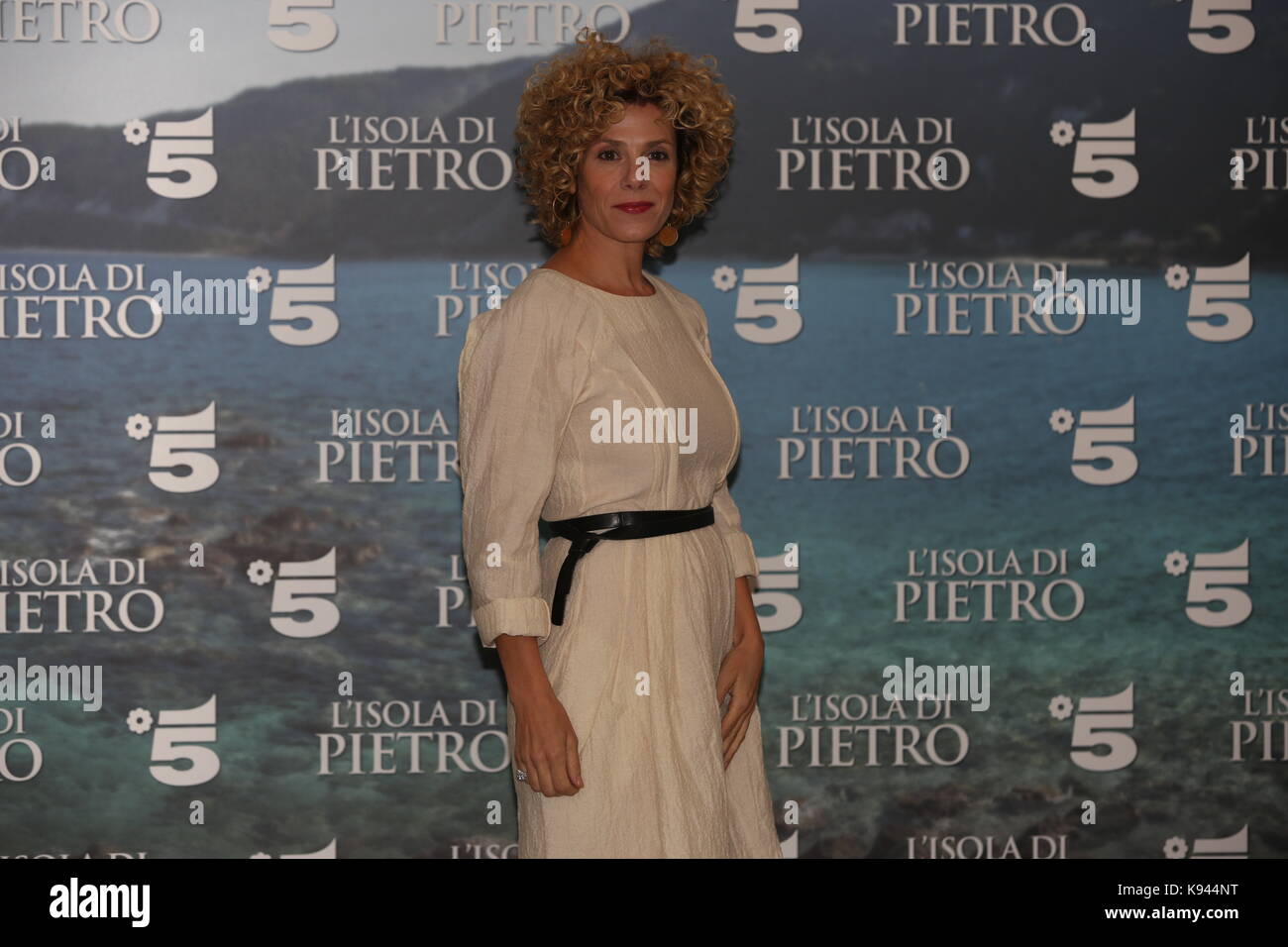 Milano, Italia. Xxi Sep, 2017. italiano attrice Cecilia Dazzi, una delle interpreti della fiction ' l'isola di Pietro' credit: Luca marenda/Pacific press/alamy live news Foto Stock