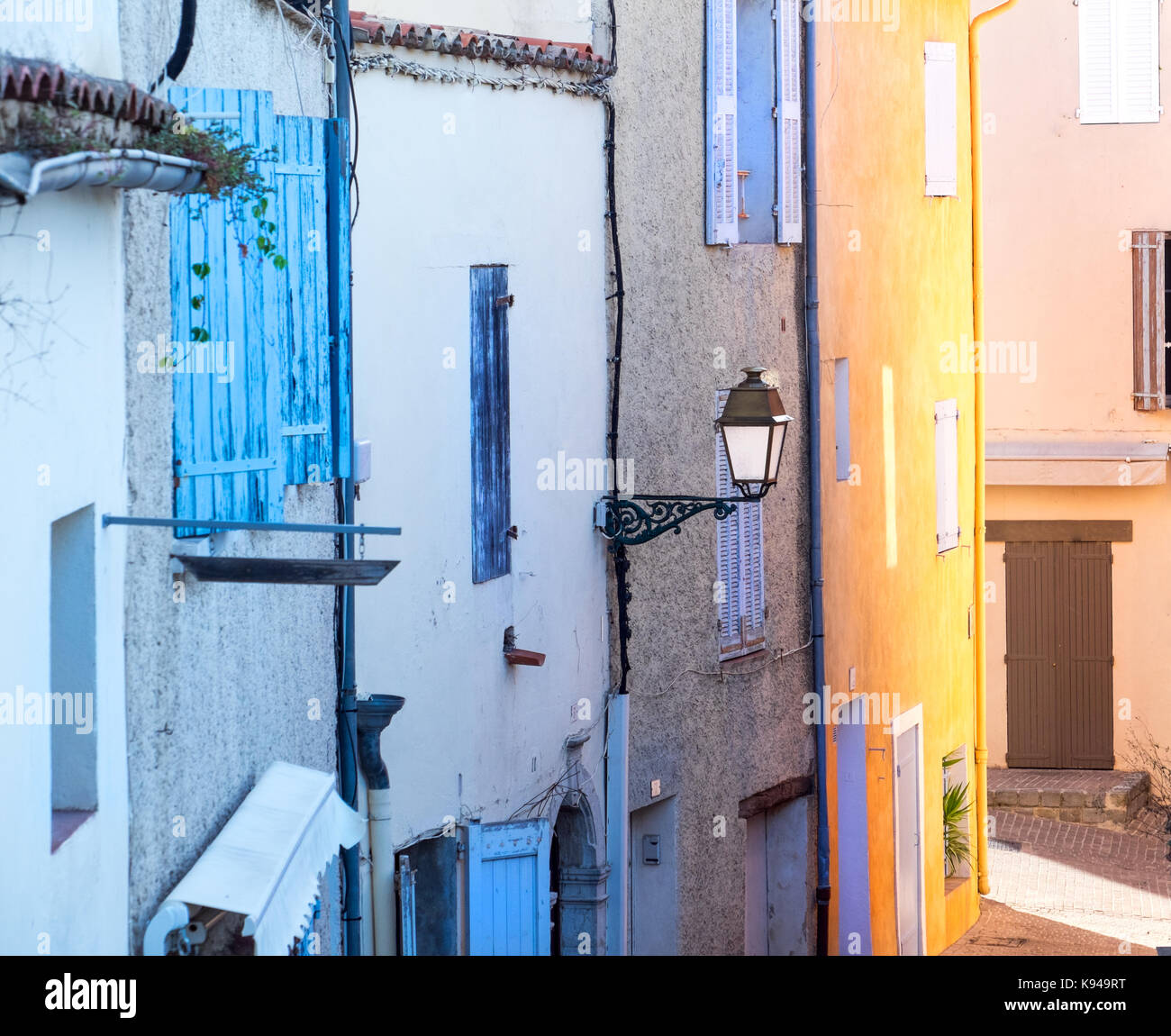 Il medievale Collina borgo di Le Castellet, nel cuore dei vigneti di Bandol, Provenza, sud della Francia Foto Stock