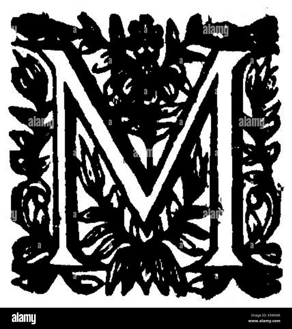 Lhommedanslalune lettrine p0006 Foto Stock