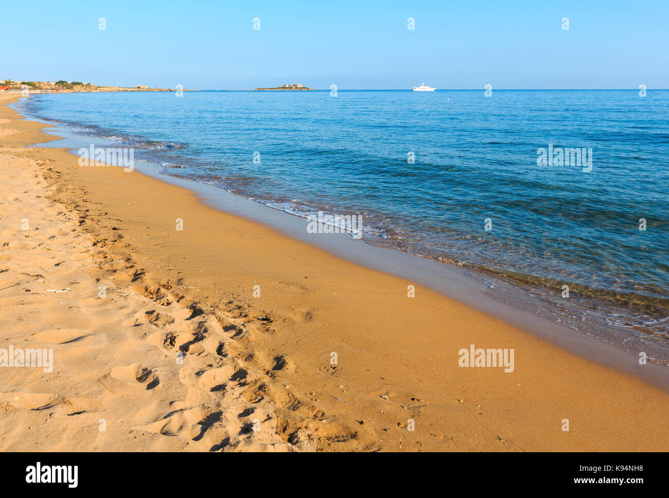 Isola Delle Correnti E Capo Passero Estate Sabbiosa Spiaggia