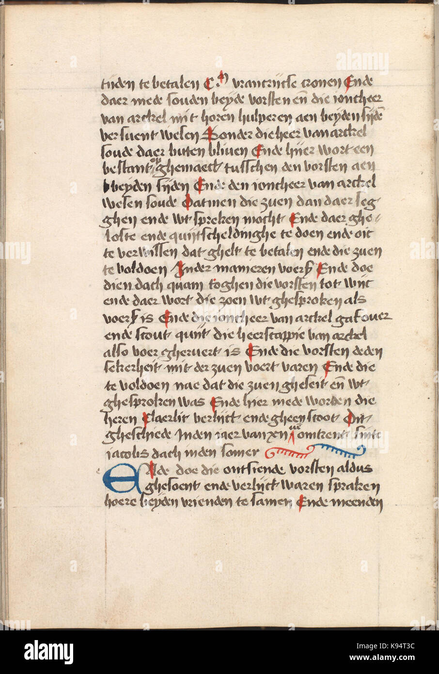 Kattendijkekroniek (ca. 1491) KB KW 1900 A 008, folium 402v Foto Stock