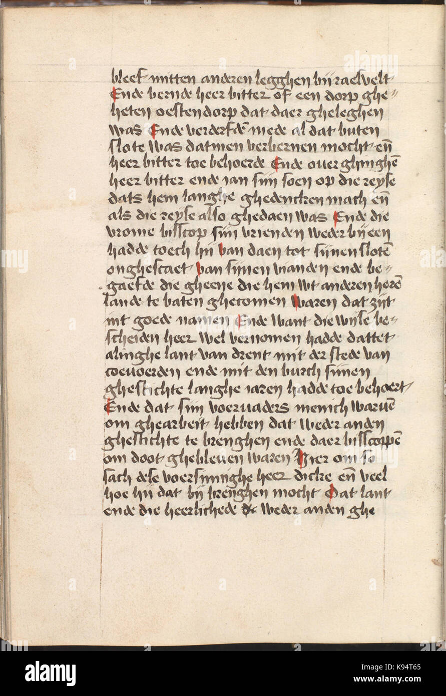 Kattendijkekroniek (ca. 1491) KB KW 1900 A 008, folium 357v Foto Stock