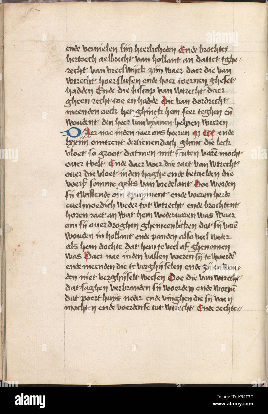 Kattendijkekroniek (ca. 1491) KB KW 1900 A 008, folium 341v Foto Stock