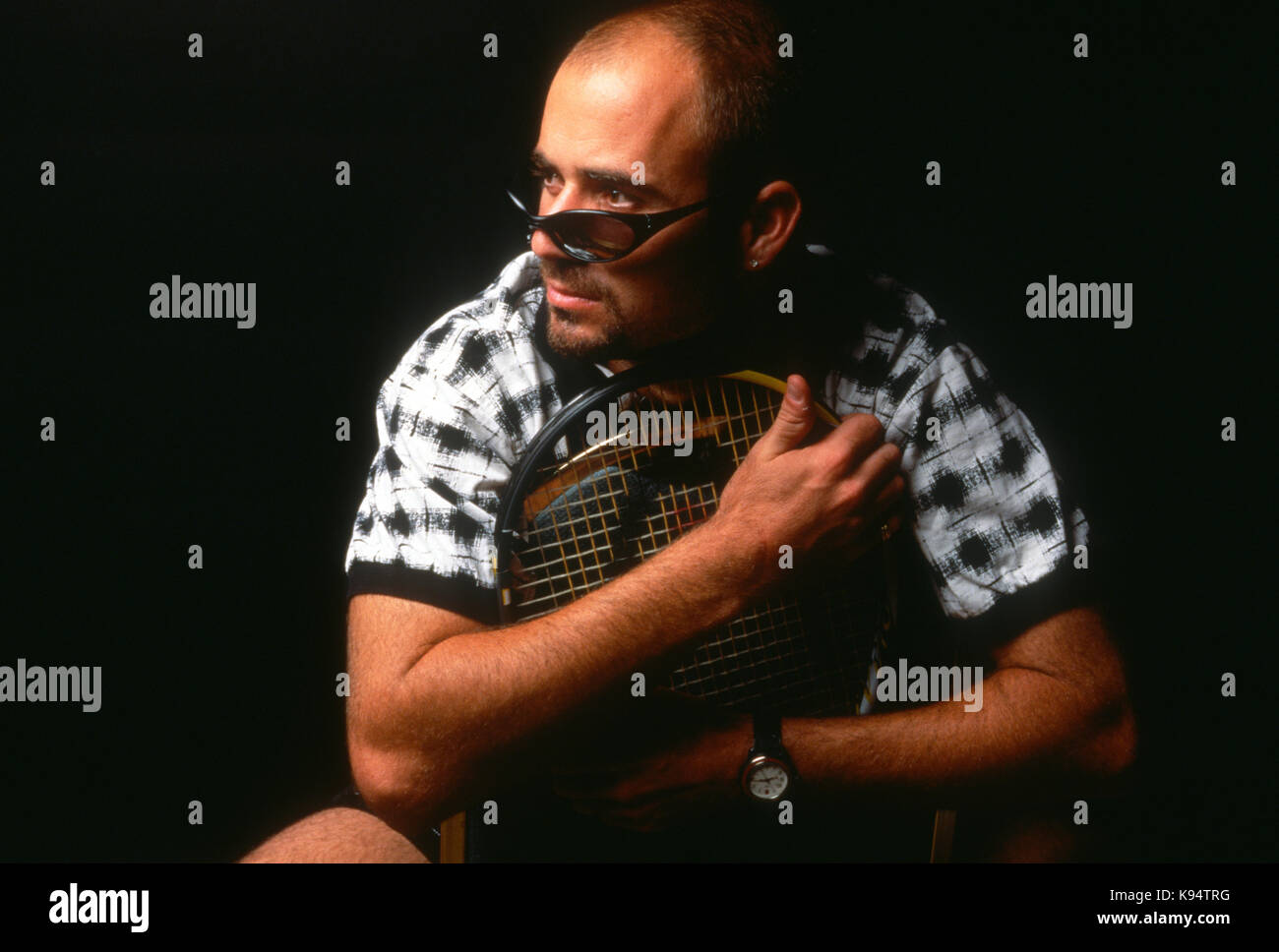 Ritratto di Andre Agassi, 1995 Foto Stock