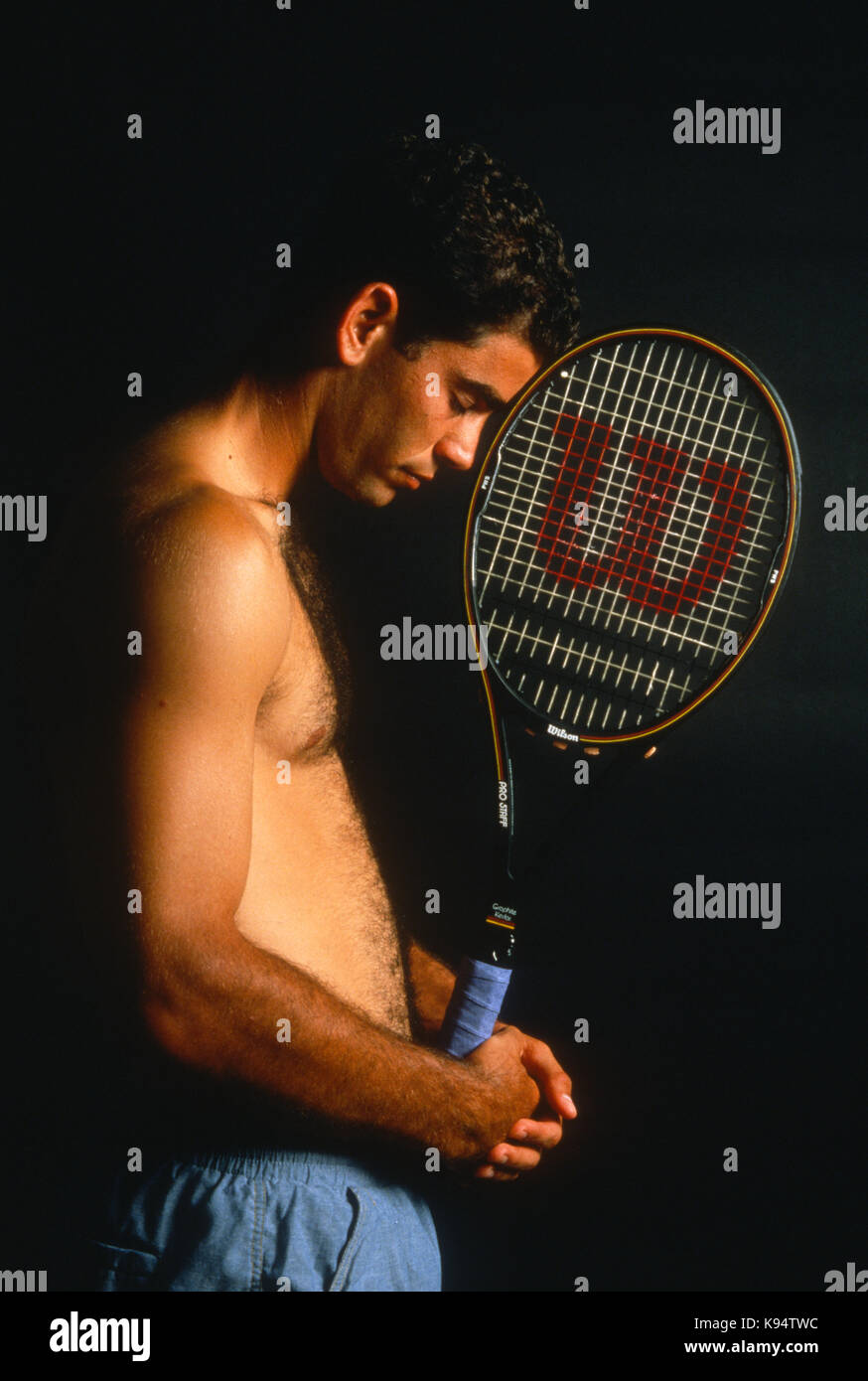 Ritratto di Pete Sampras, 1995 Foto Stock