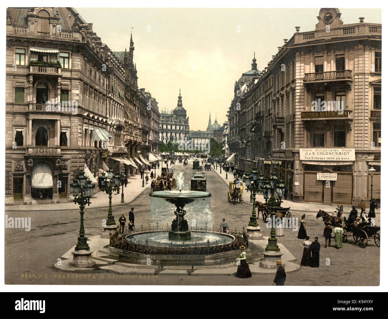 Kaiserstrasse, Francoforte sul Main (ossia Frankfurt am Main), Germania LCCN2002713666 Foto Stock