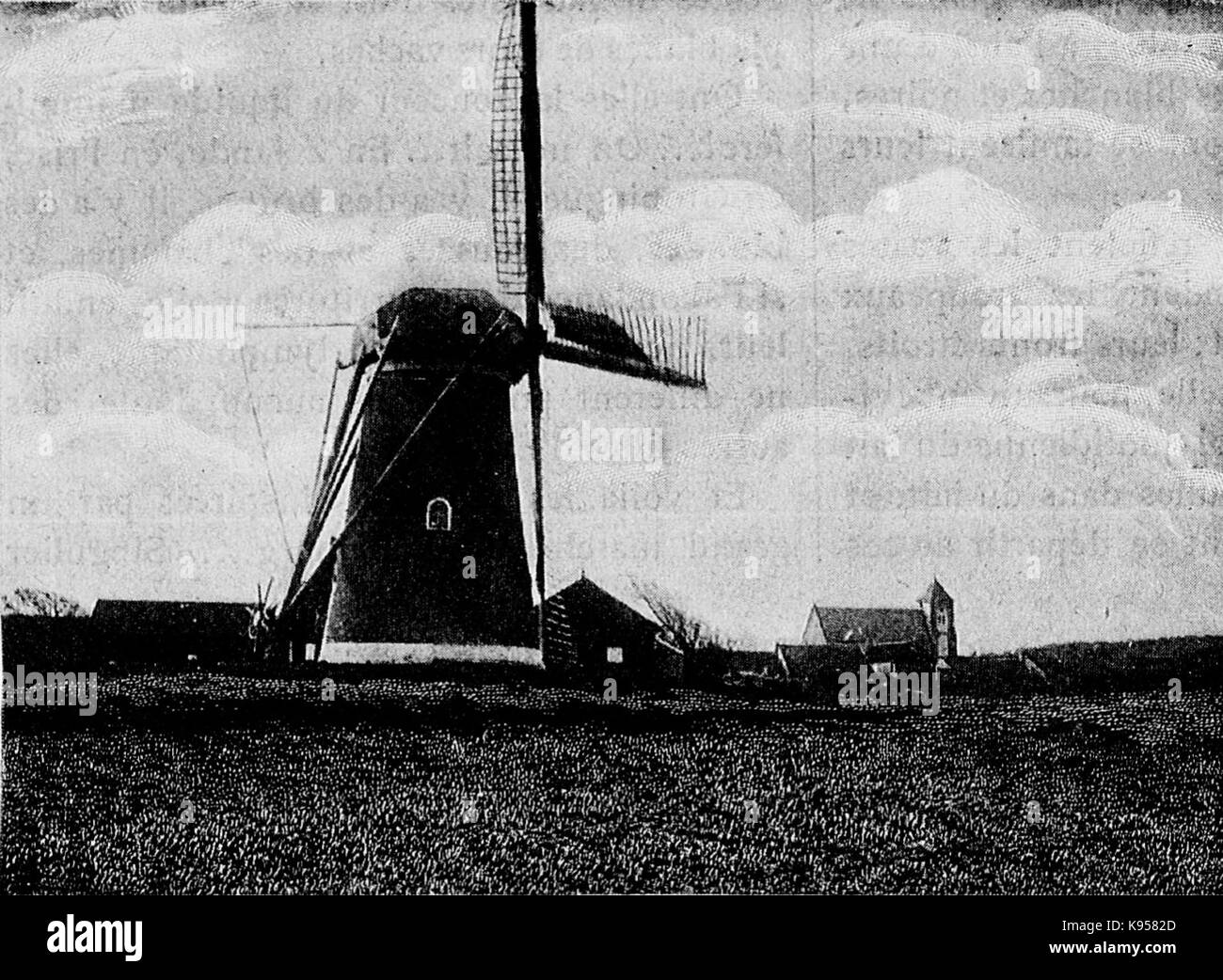 Le Moulin hollandais est onu monumento nazionale quasi Foto Stock