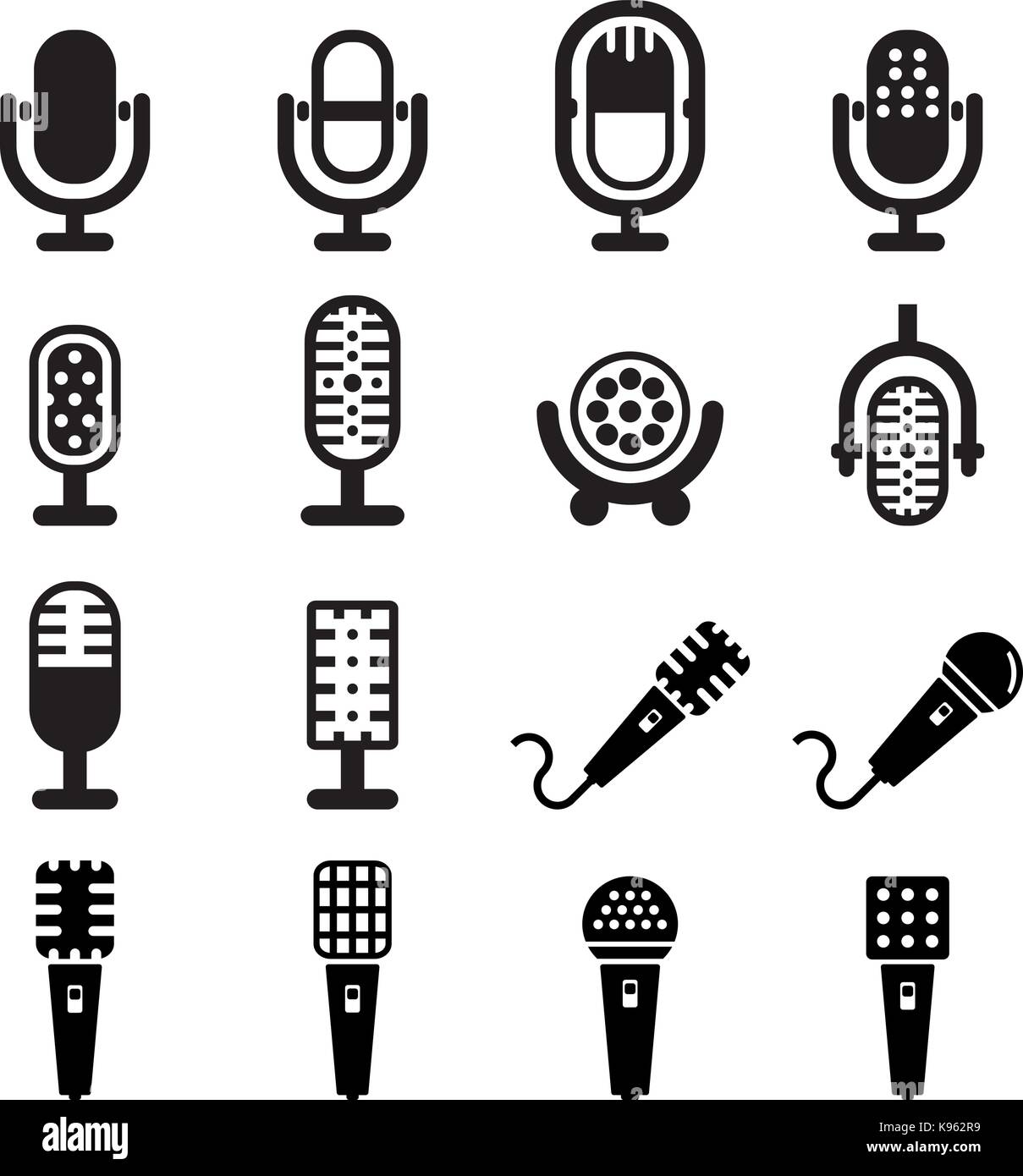 icona del microfono Illustrazione Vettoriale