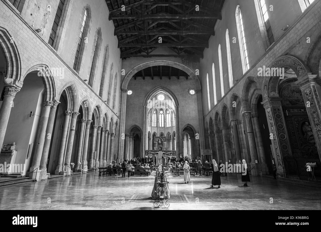 Napoli (Campania, Italia) - il centro storico della città più grande del sud italia. Foto Stock