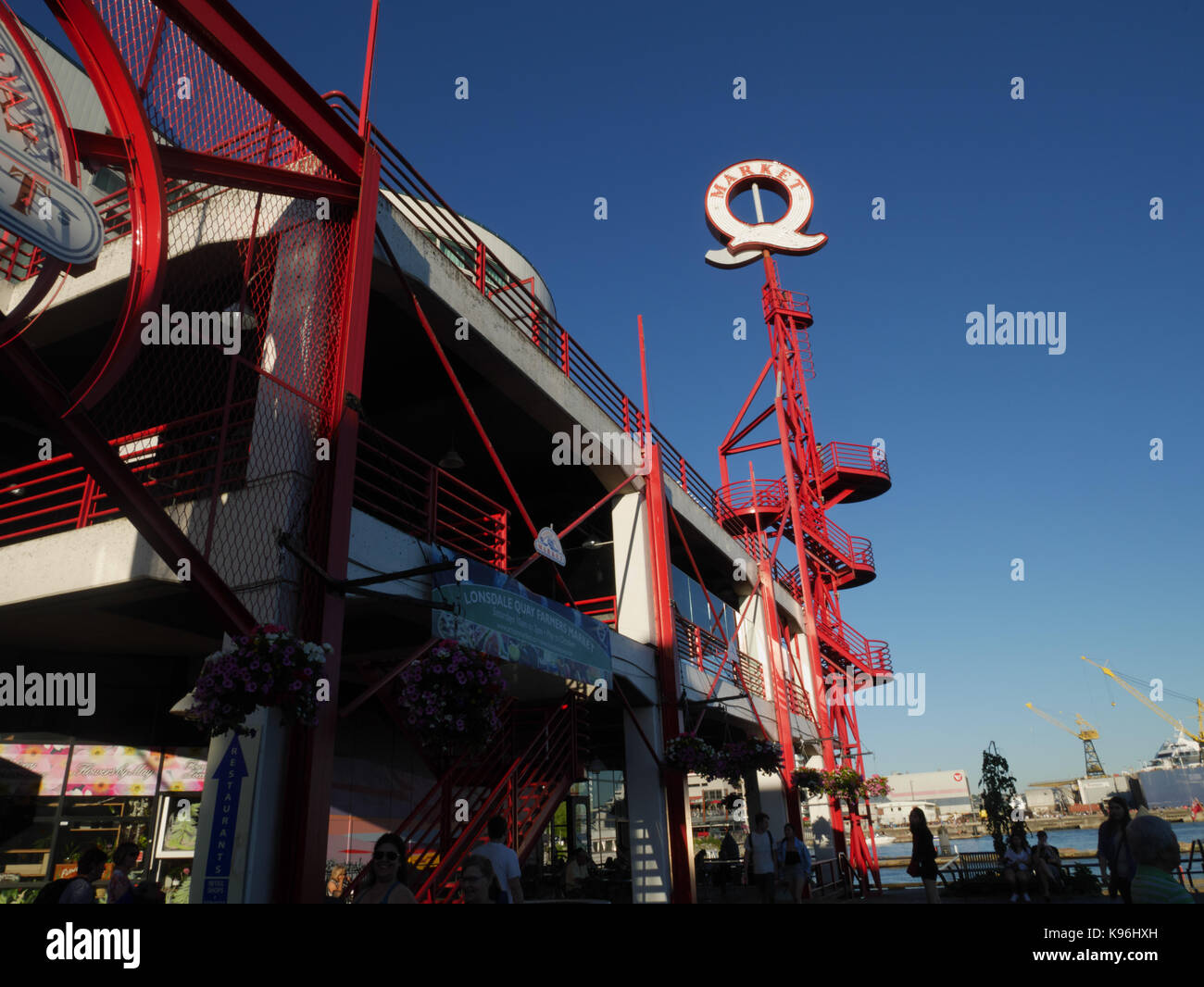 Lonsdale Quay market, North Shore, Vancouver, BC, Canada. Foto Stock