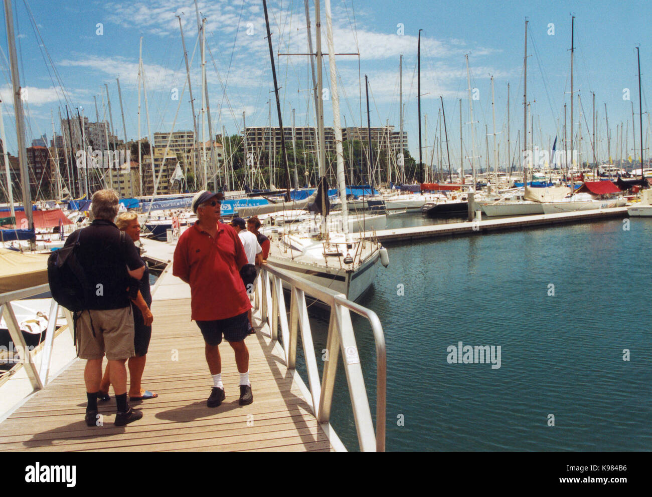 Yacht club in Sydney Australia 2002 Foto Stock