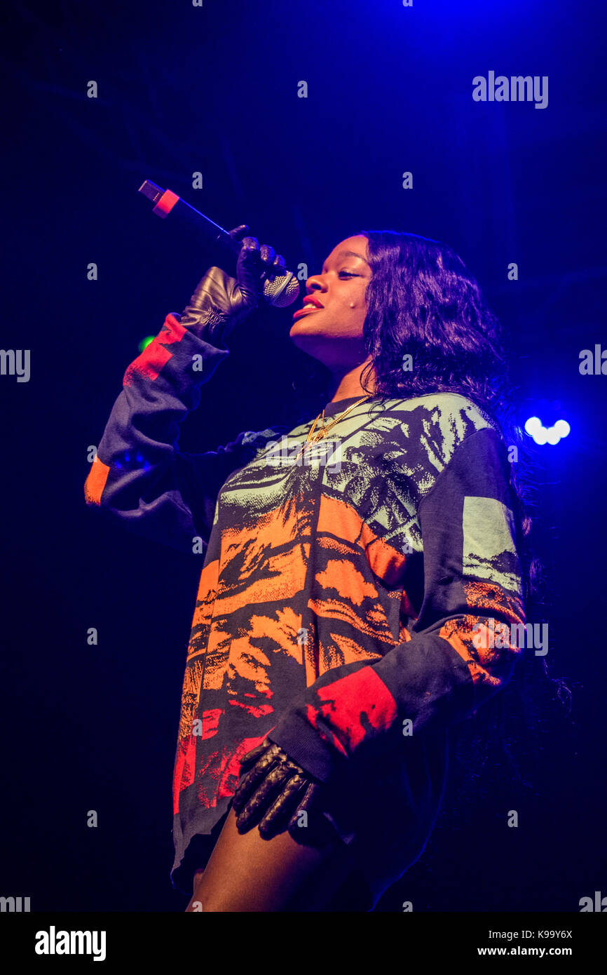 Gdansk, Polonia. Xxi Sep, 2017. azealia banks suona dal vivo in b90 club credito: stanislaw wadas/alamy live news Foto Stock