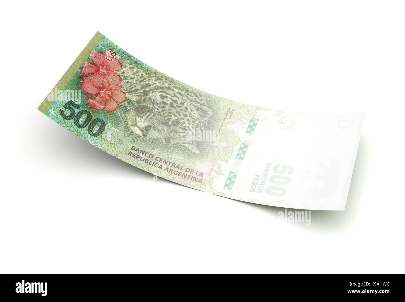 Una cattiva economia argentina pesos (isolato con percorso di clipping) Foto Stock