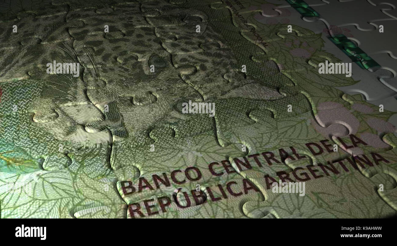 Argentina pesos puzzle Foto Stock