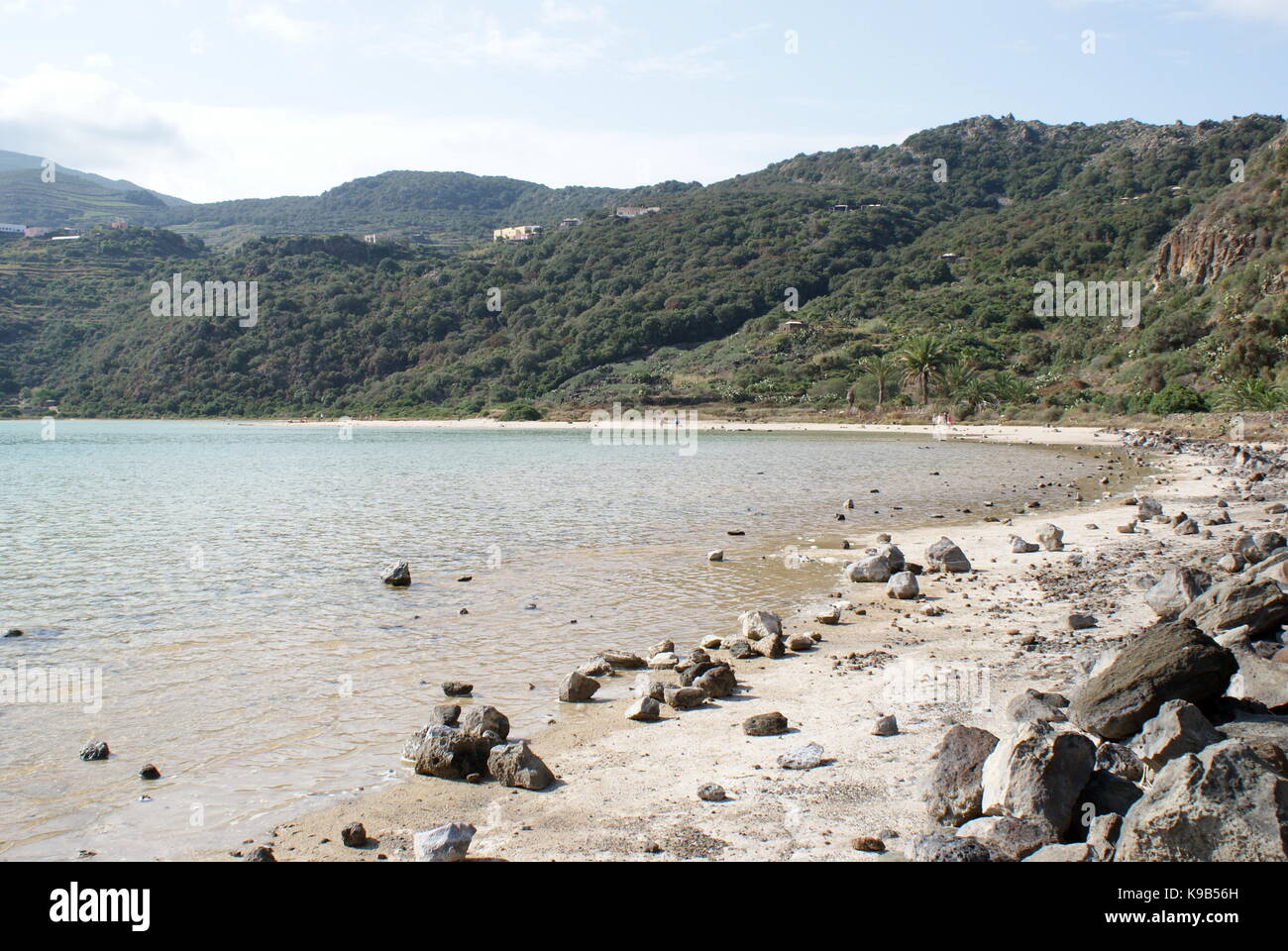 Il lago Specchio di Venere, Pantelleria, Italia Foto Stock