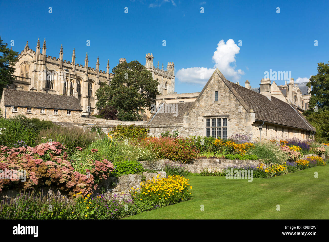 Memorial Gardens Christ Church College di Oxford Oxfordshire Inghilterra Foto Stock