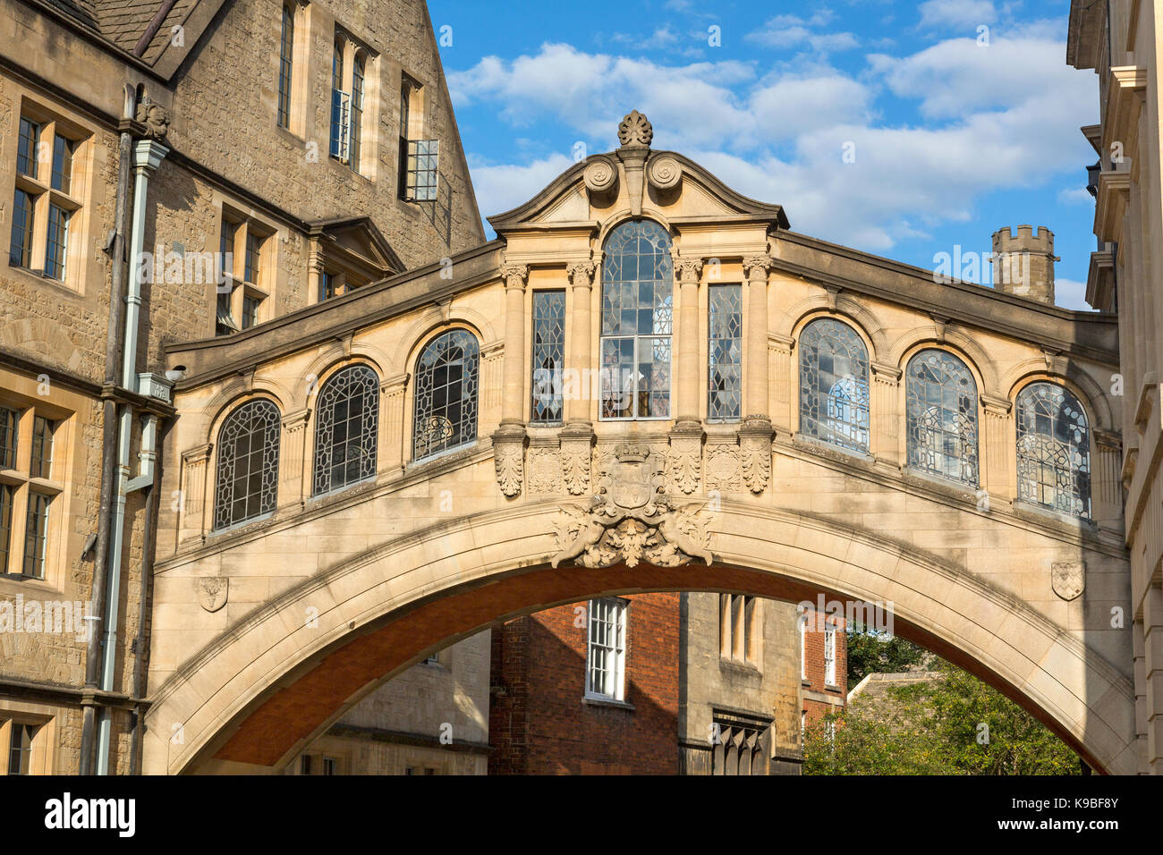 Ponte dei Sospiri Hertford College di Oxford Oxfordshire Inghilterra Foto Stock