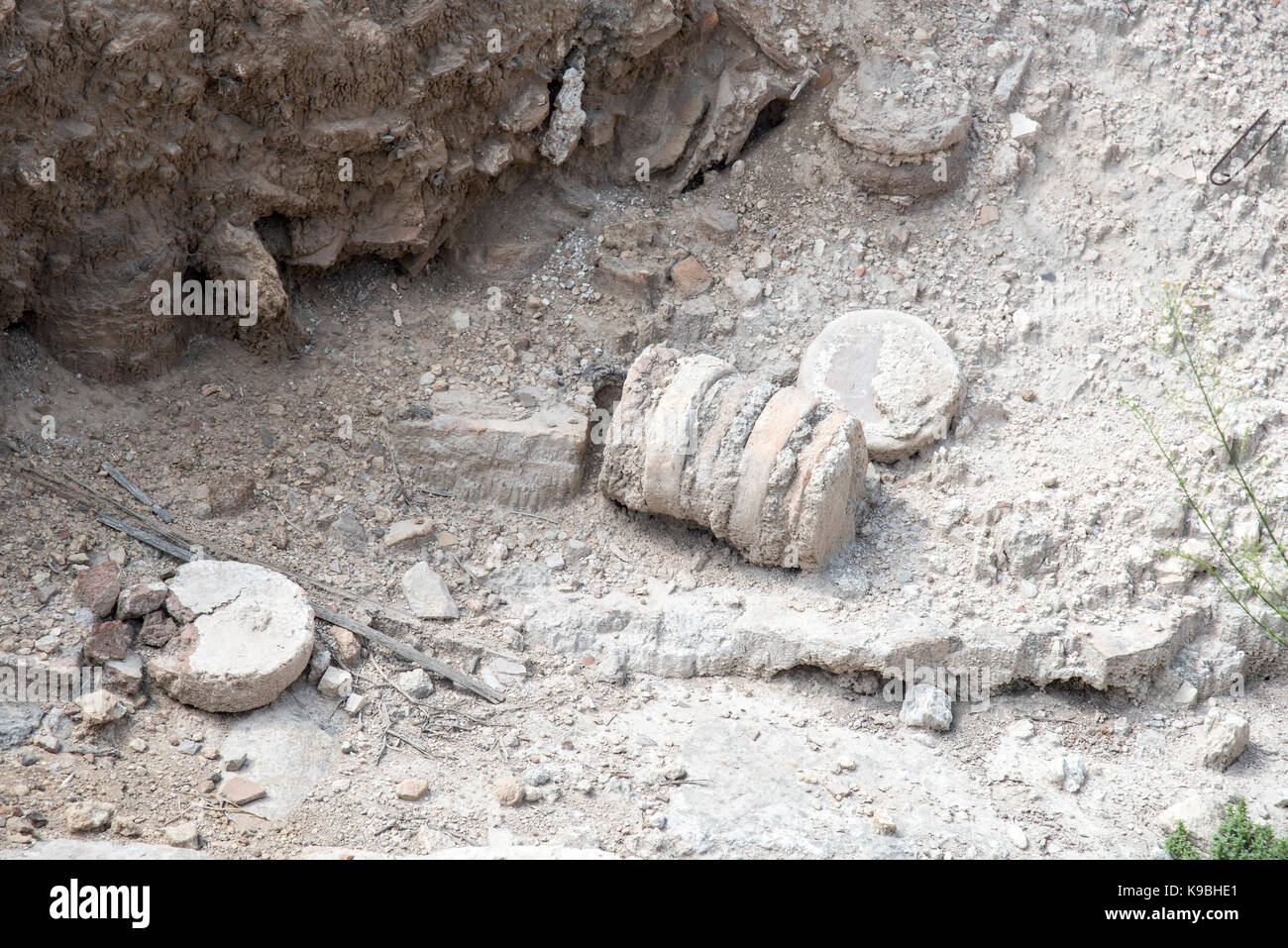 Israele, la Galilea zippori parco nazionale mishnaic un periodo di città con un abbondanza di mosaici romani bagni pubblici Foto Stock