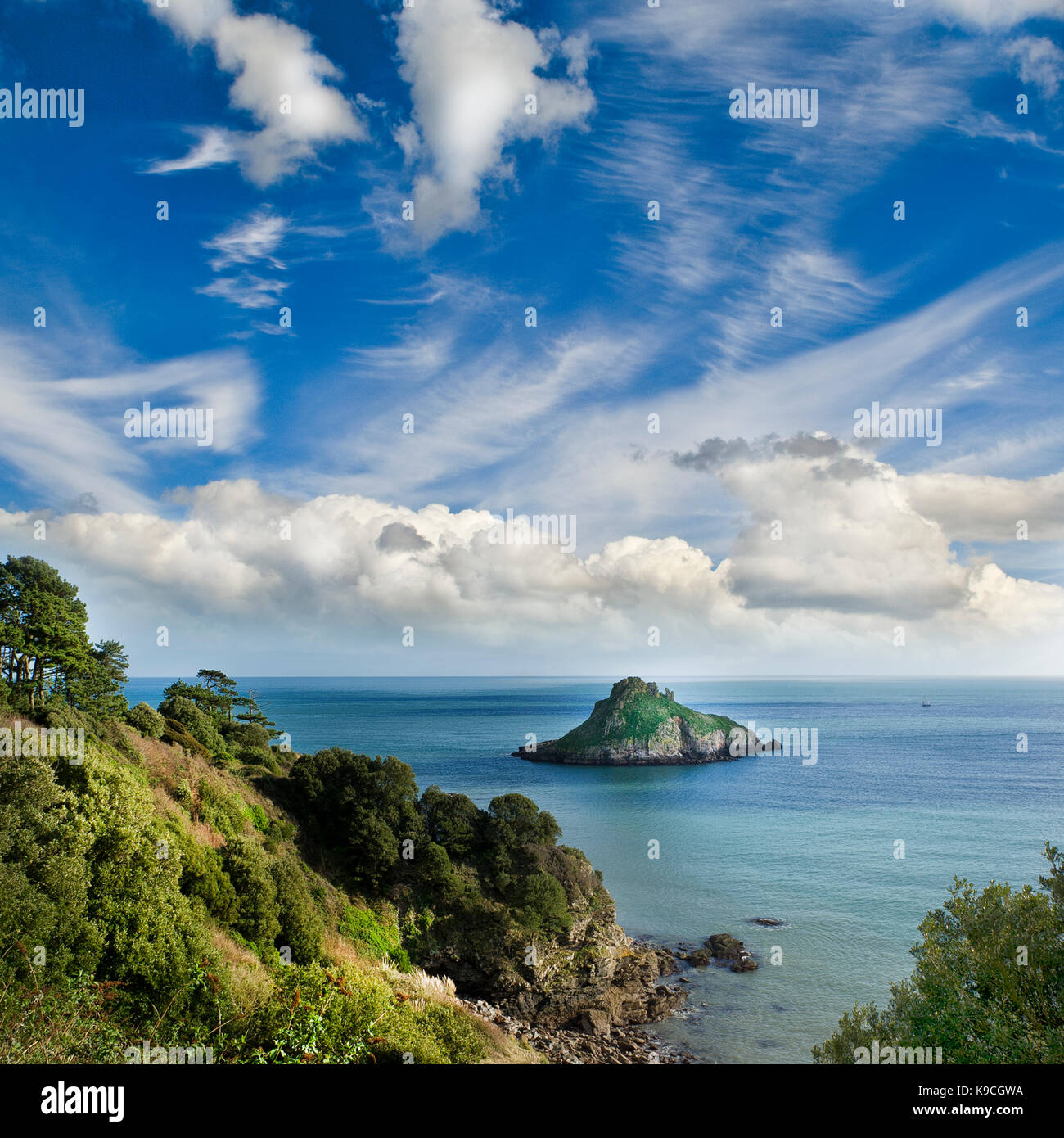 La Thatcher rock - Torquay, Devon - Regno Unito Foto Stock