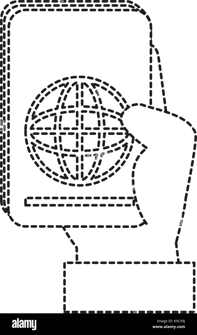 Lato umano con passaporto documento icona isolato illustrazione vettoriale design Illustrazione Vettoriale