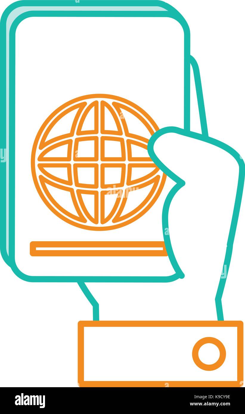 Lato umano con passaporto documento icona isolato illustrazione vettoriale design Illustrazione Vettoriale