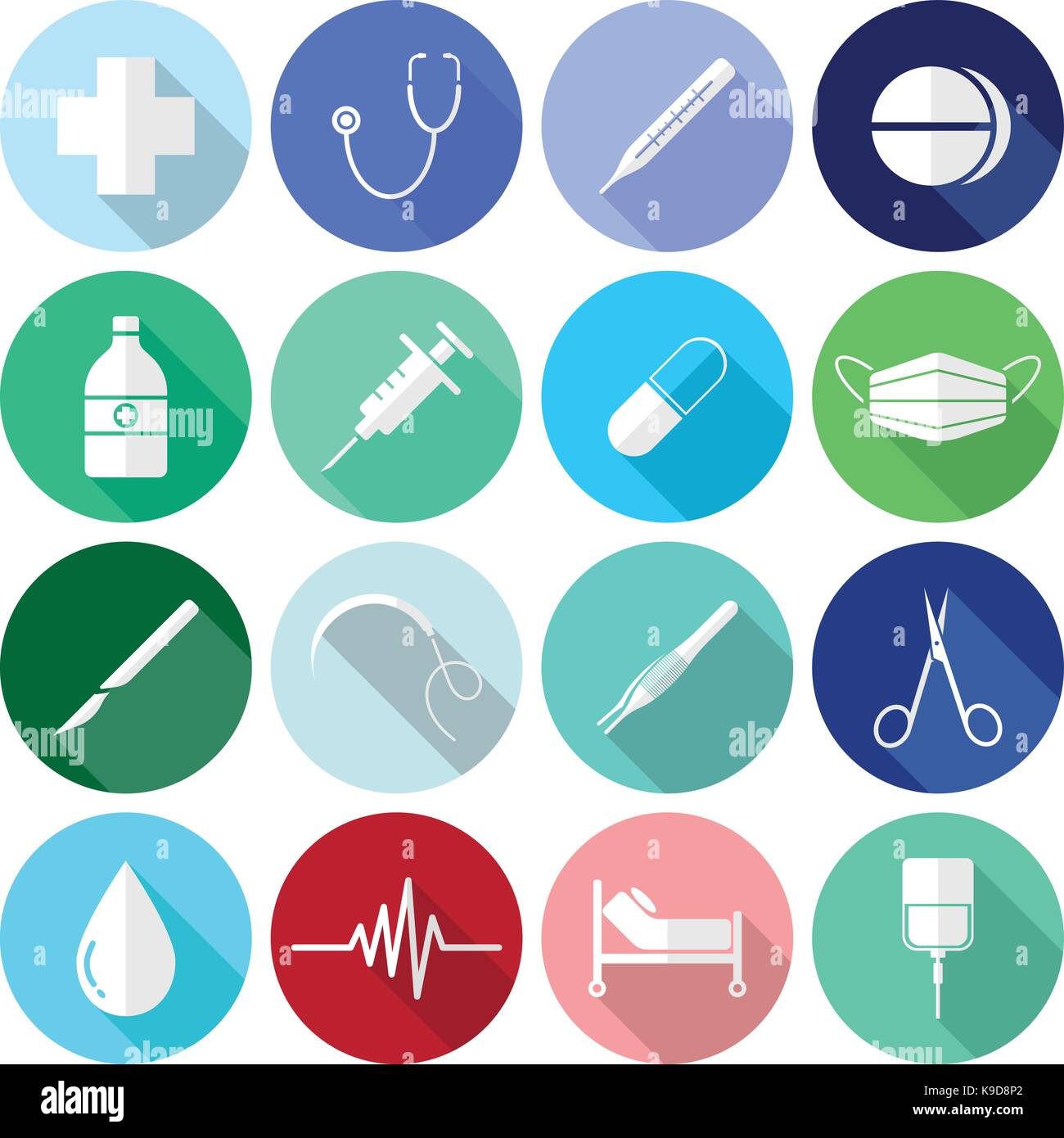 Vettore di facile utilizzo 16 bianco piatto medico icone nella parte anteriore dei cerchi colorati suddivisi in quattro gruppi, check up, farmaceutica, chirurgia, guarigione. Illustrazione Vettoriale Vettore di facile utilizzo 16 bianco piatto medico icone nella parte anteriore dei cerchi colorati suddivisi in quattro gruppi, check up, farmaceutica, chirurgia, guarigione. Illustrazione Vettoriale