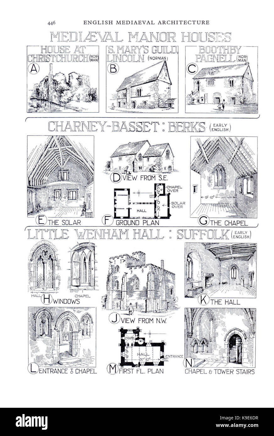 Maniero medievale ospita 446 Foto Stock