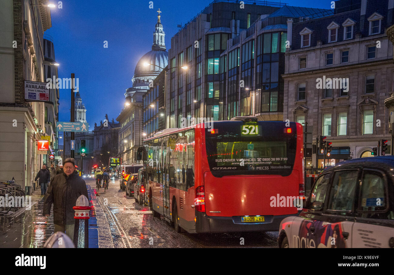 Cattedrale di San Paolo, King William Street, Londra, Gran Bretagna Foto Stock