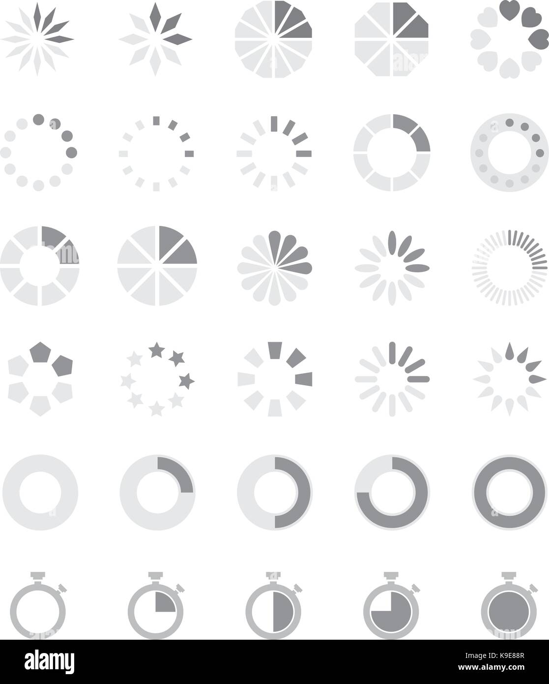 Icona preloader Illustrazione Vettoriale