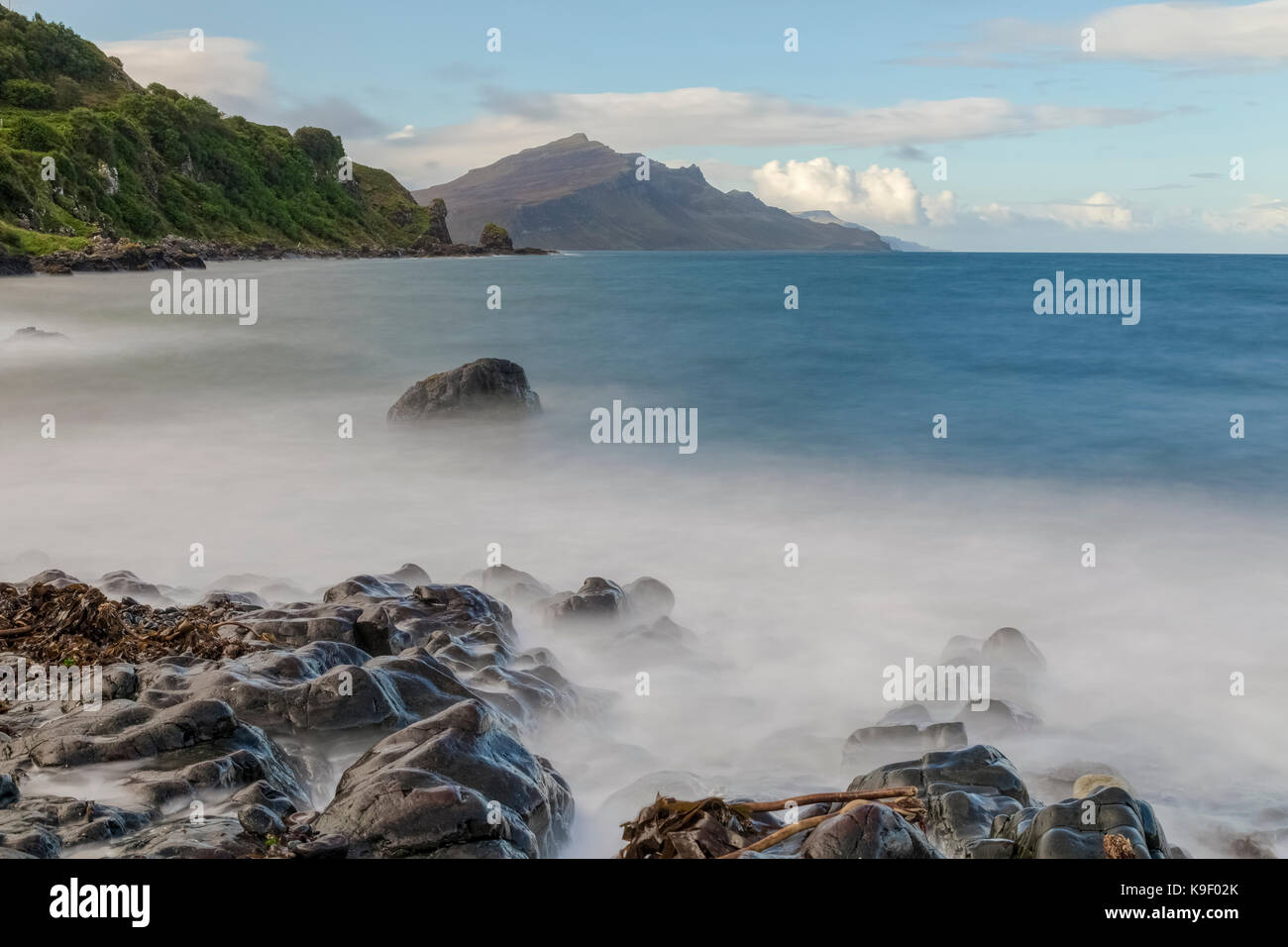 Isola di Skye, ben Tianavaig, Scozia, Regno Unito Foto Stock