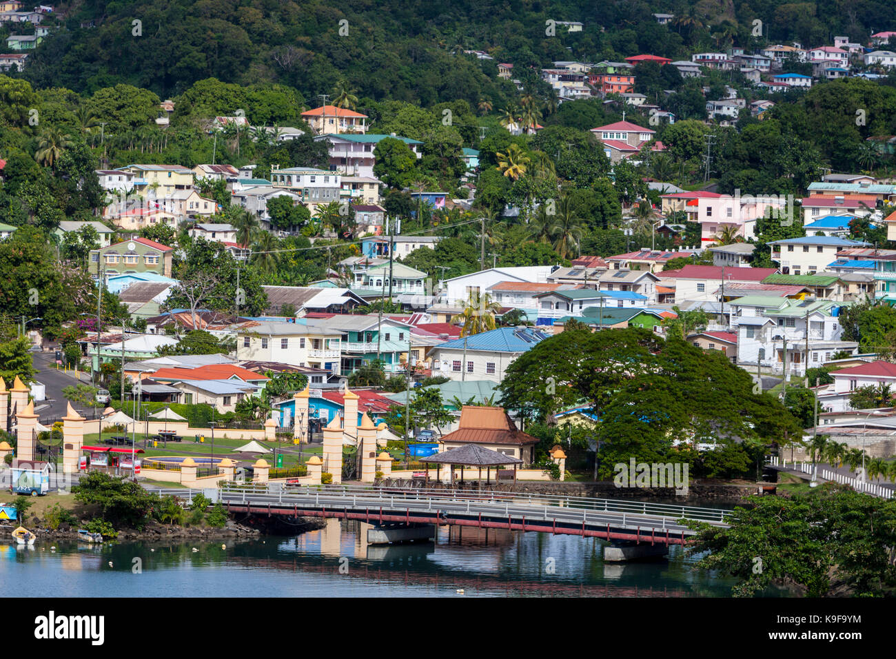 Castries, Santa Lucia. Foto Stock