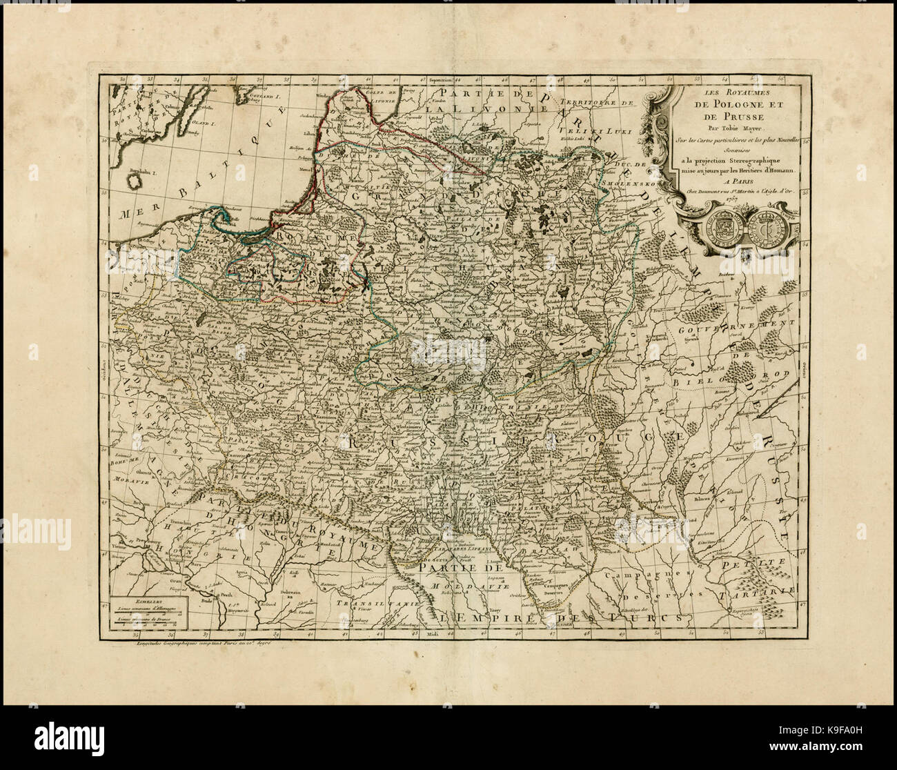 Mayer Les royaumes de Pologne et de Prusse Foto Stock
